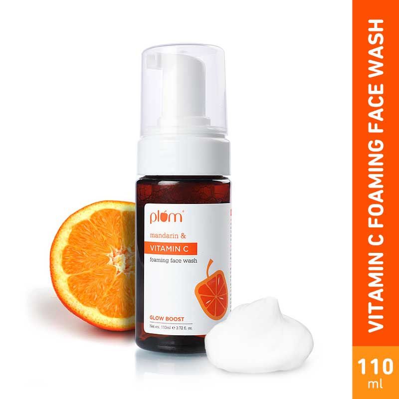Vitamin C Foaming Face Wash With Mandarin For Glowing Skin & Gentle Cleansing