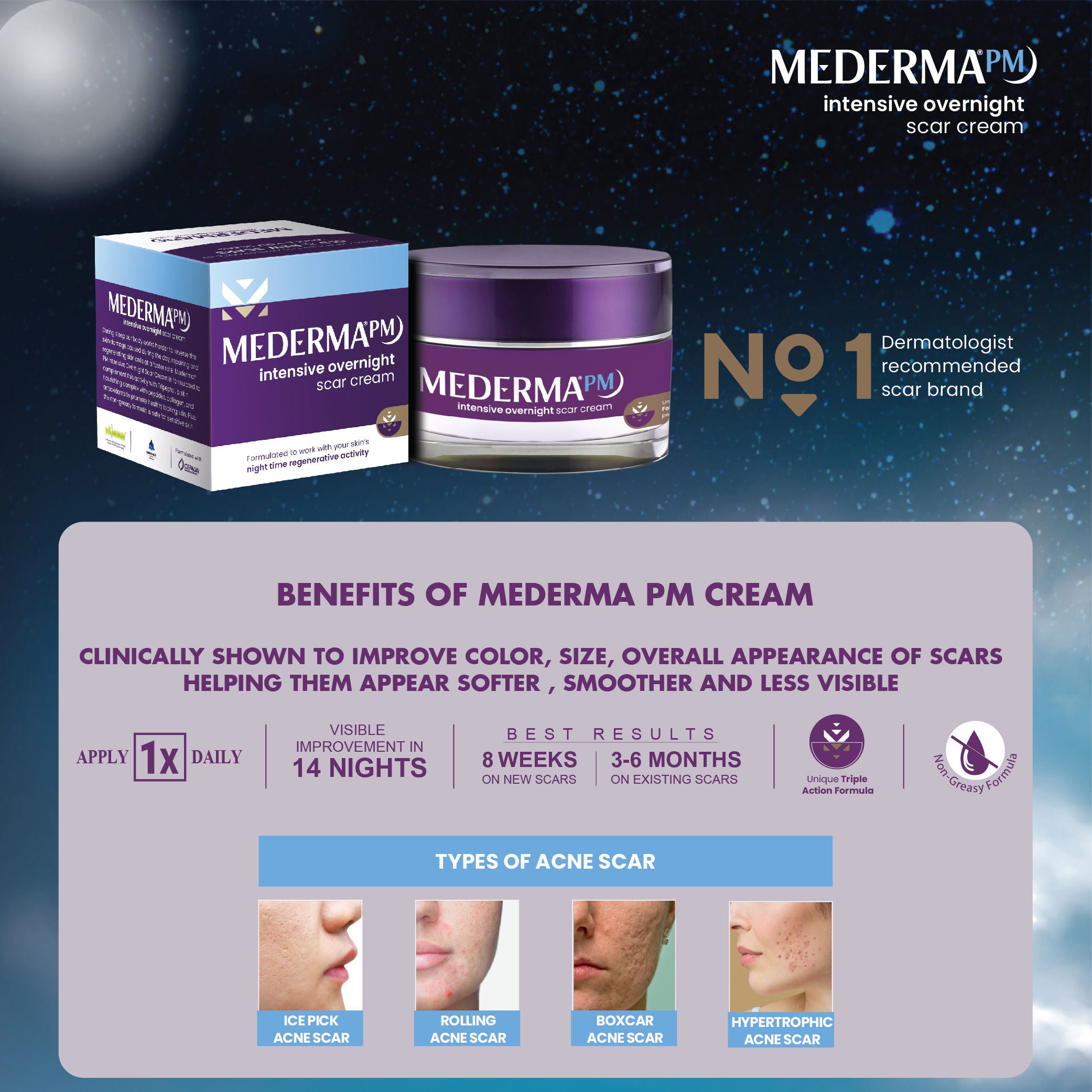 PM Intensive Overnight Scar Cream