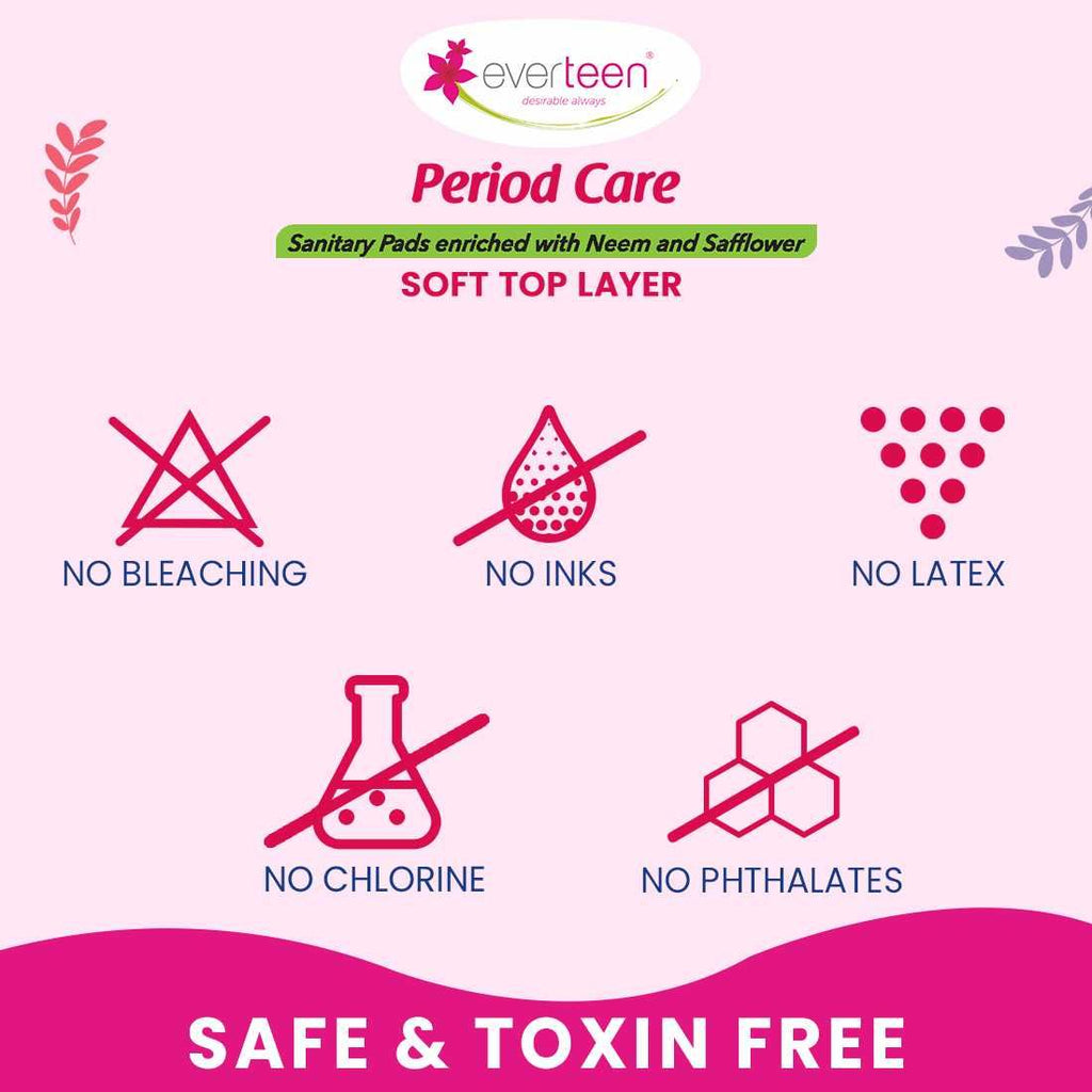 XXL Soft 40 Sanitary Napkins Pad With Free Menstrual Period Pain Relief Cramps Roll-On