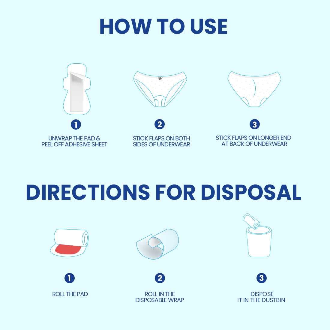 XXL Dry 40 Sanitary Napkins Pad With Free Menstrual Period Pain Relief Cramps Roll-On