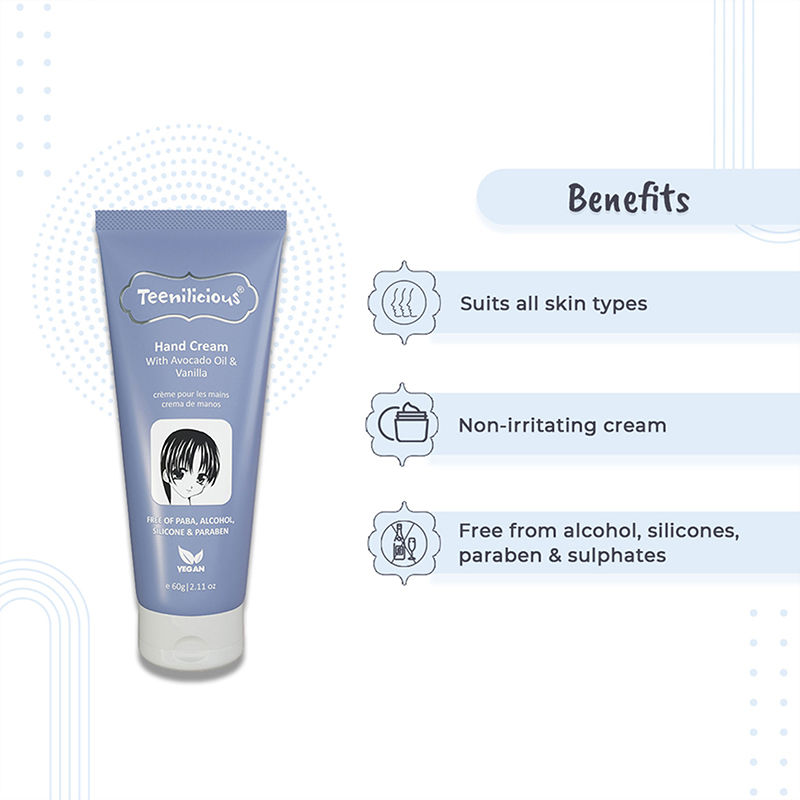 Hand Cream With Avocado Oil & Vanilla Extract