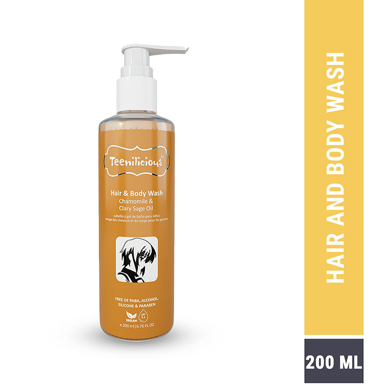 Hair & Body Wash With Chamomile & Clary Sage Oil