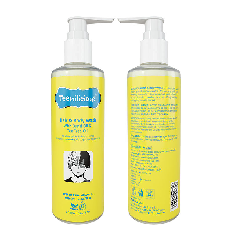 Hair & Body Wash With Buriti Oil & Tea Tree Oil