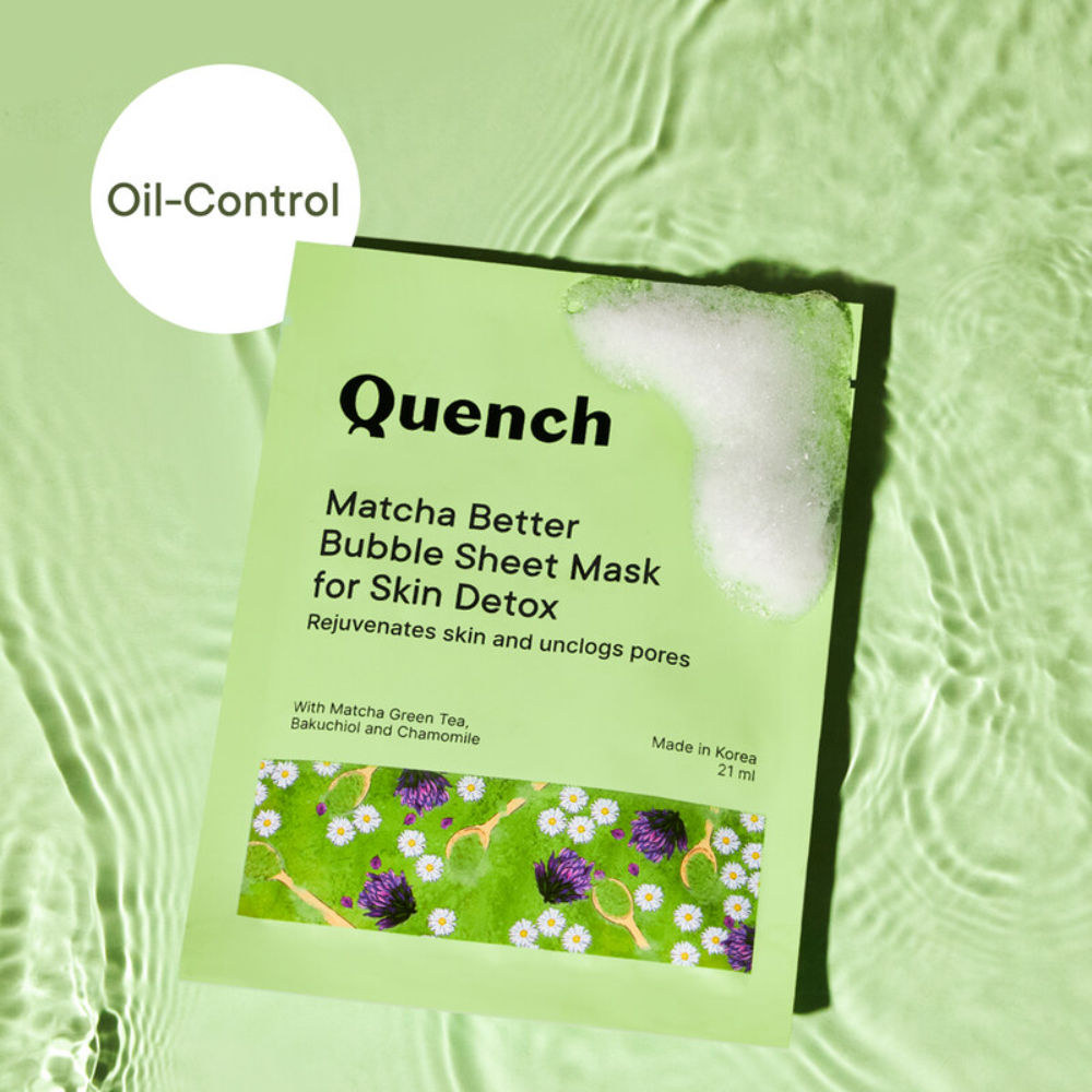 Korean Bubble Sheet Mask with Matcha Green Tea