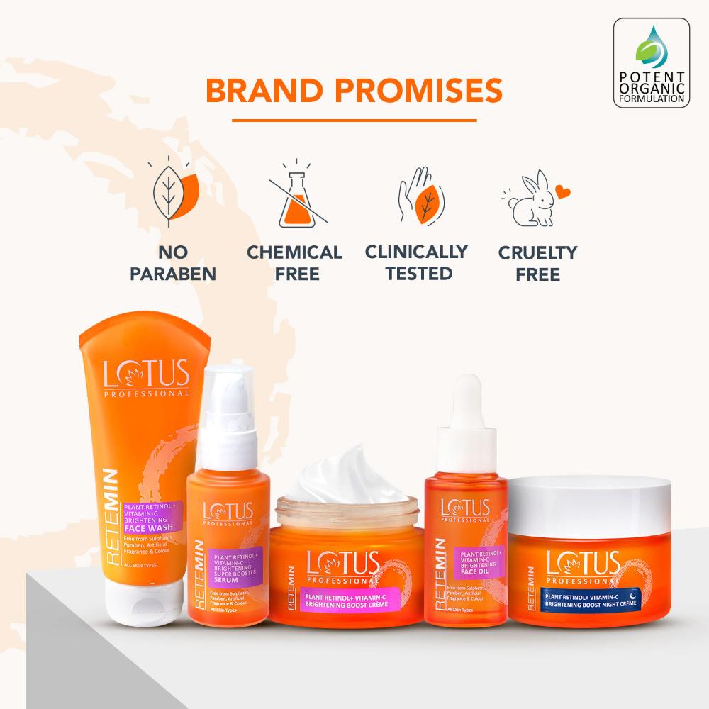 Lotus Professional Retemin Plant Retinol & Natural Vitamin C Brightening Boost Cream