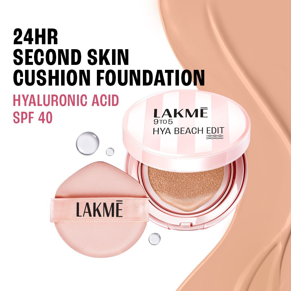 9to5 Hya Beach Edit Cushion Foundation, SPF 40, Hydrating Matte, C 100 - Warm Sand