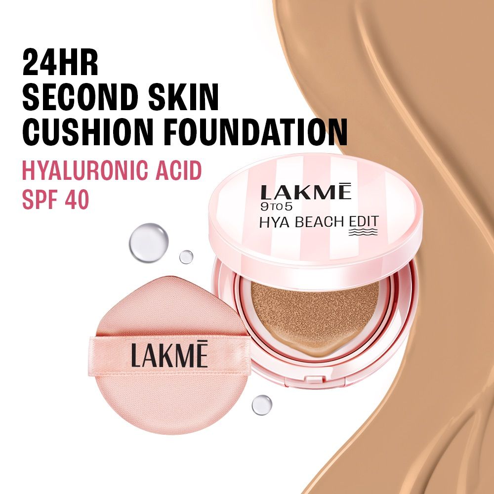 9to5 Hya Beach Edit Cushion Foundation, SPF 40, Hydrating Matte, C 100 - Neutral Nude