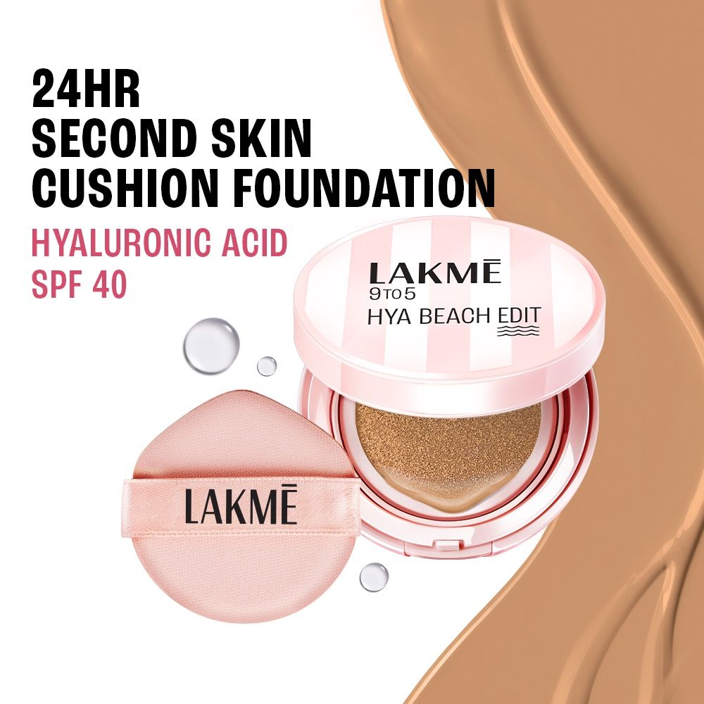 9to5 Hya Beach Edit Cushion Foundation, SPF 40, Hydrating Matte, C 100 - Warm Beige