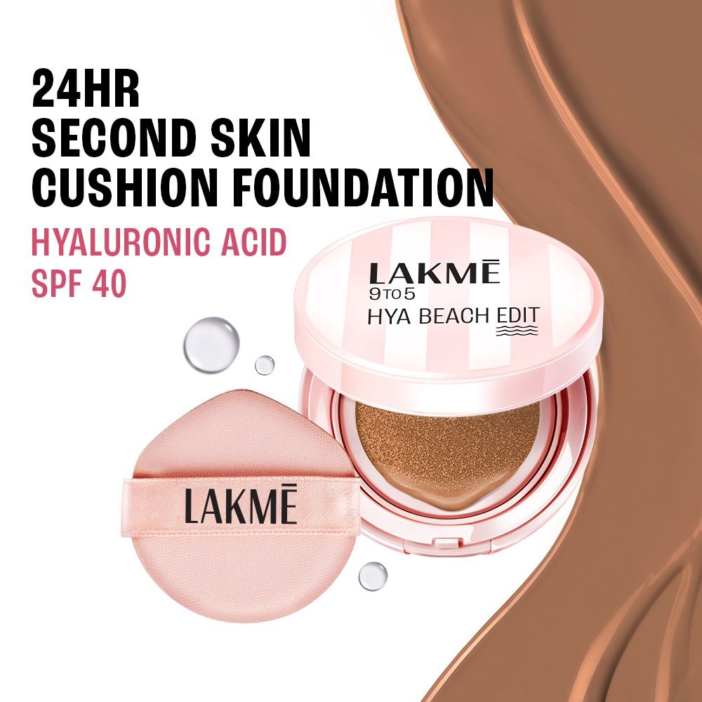 9to5 Hya Beach Edit Cushion Foundation, SPF 40, Hydrating Matte, C 100 - Cool Cocoa