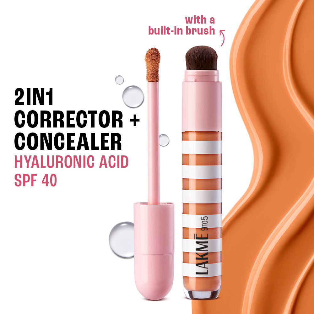 9to5 Hya Beach Edit Color Correcting Concealer, SPF 40, Buildable Matte - Deep Rich 5