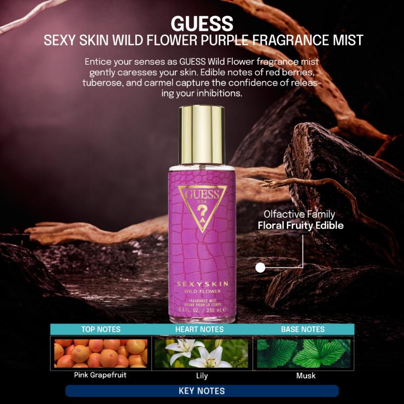Sexy Skin Wild Flower Purple Fragrance Mist For Her