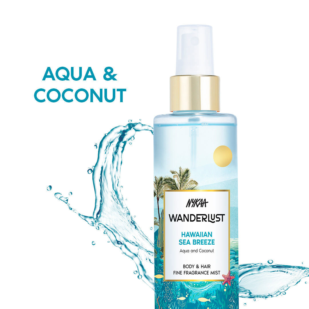 Nykaa Wanderlust Mist for Body & Hair - Hawaiian Sea Breeze