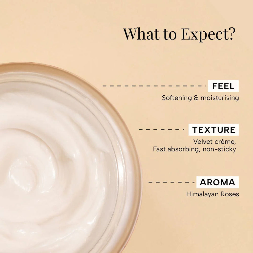 Brighten Exfoliating Creme Body Butter Enriched With Himalayan Roses & Pink Pepper