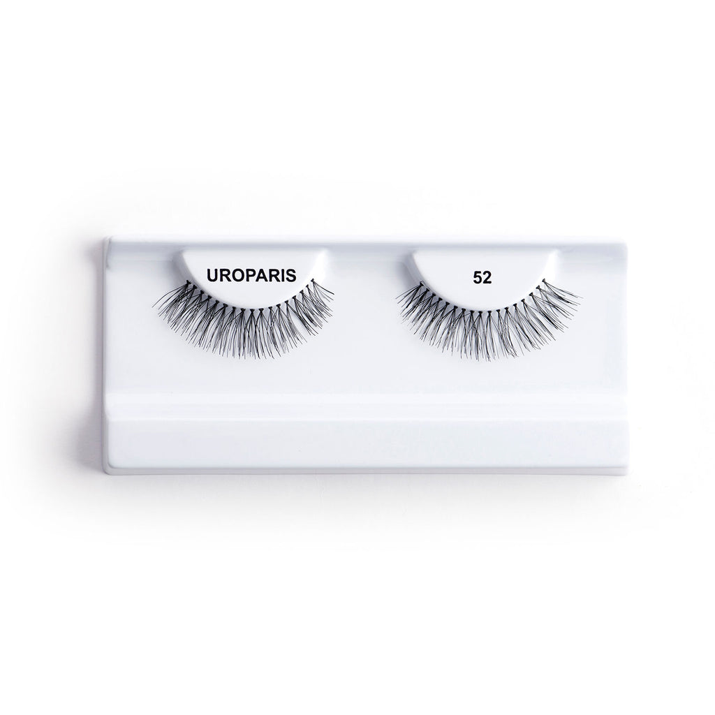 Human Hair Eyelashes - 52 / BLACK