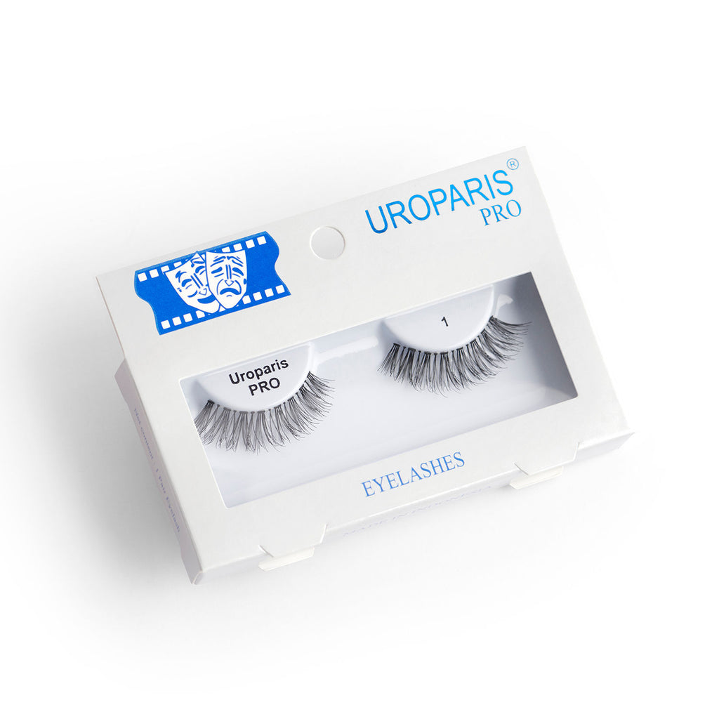 Human Hair Eyelashes - PRO 1 / BLACK DOUBLE VOLUME HAIR