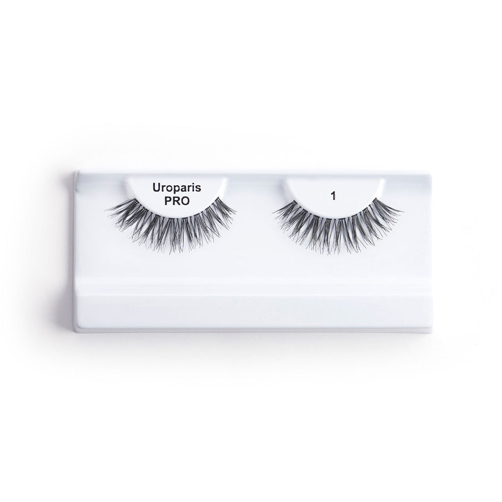 Human Hair Eyelashes - PRO 1 / BLACK DOUBLE VOLUME HAIR