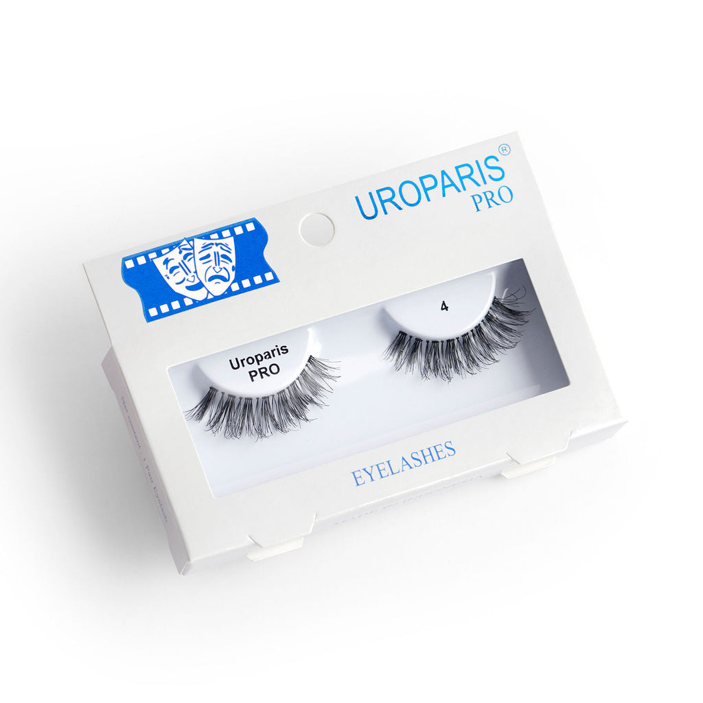 Human Hair Eyelashes - PRO 4 / BLACK DOUBLE VOLUME HAIR