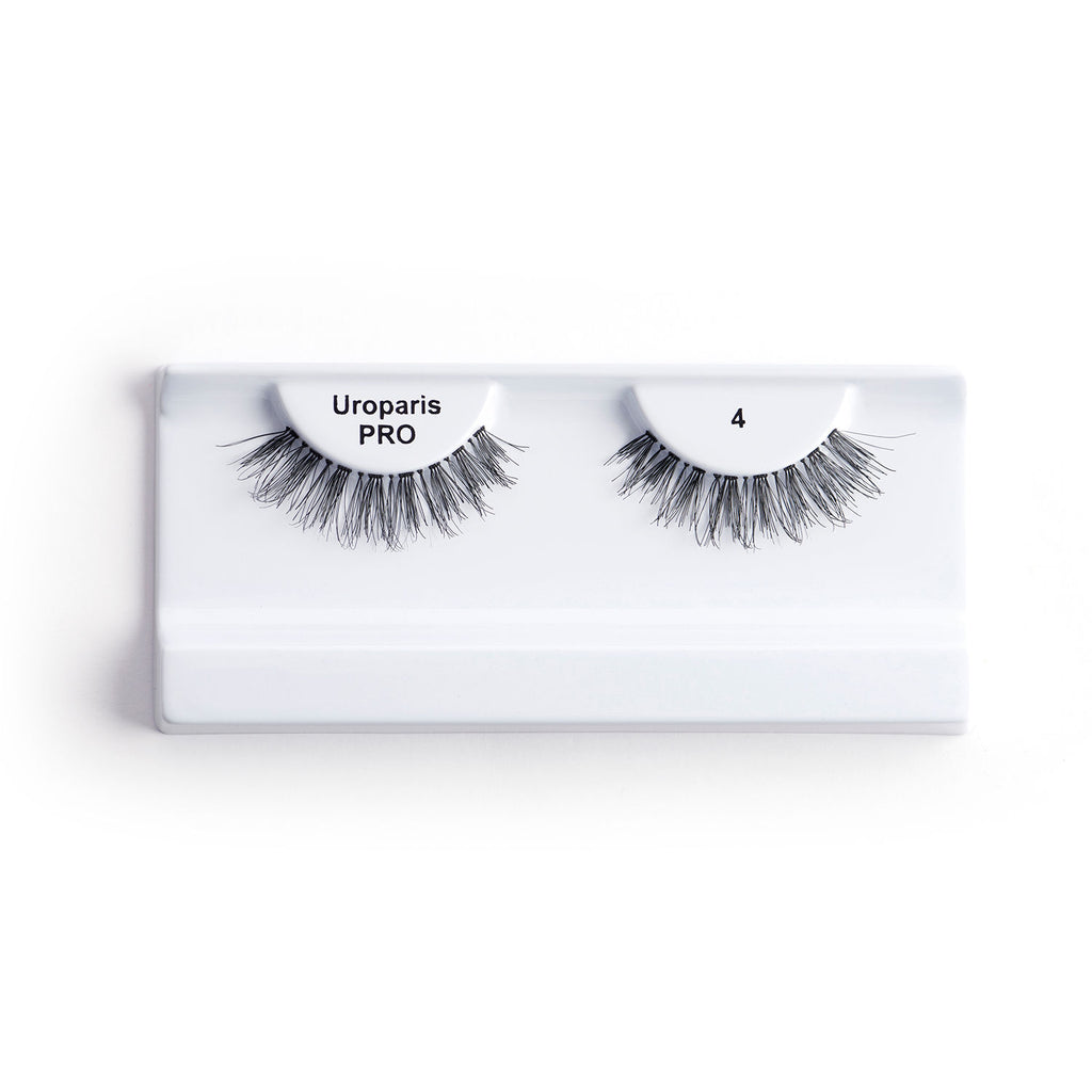 Human Hair Eyelashes - PRO 4 / BLACK DOUBLE VOLUME HAIR
