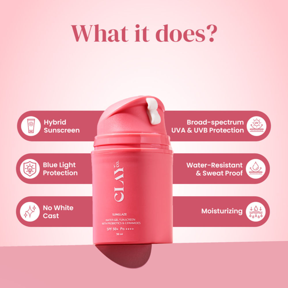 Sunglaze Sunscreen SPF 50+ PA ++++ With Probiotic & Ceramides