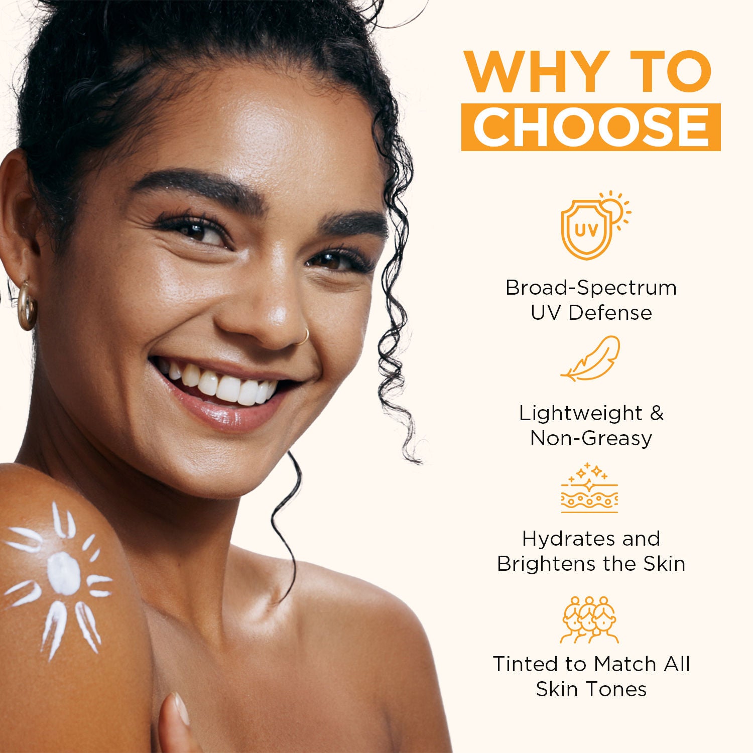 Tinted Sunscreen SPF 50 PA, Niacinamide & Vitamin C Waterproof & Lightweight Matte Finish