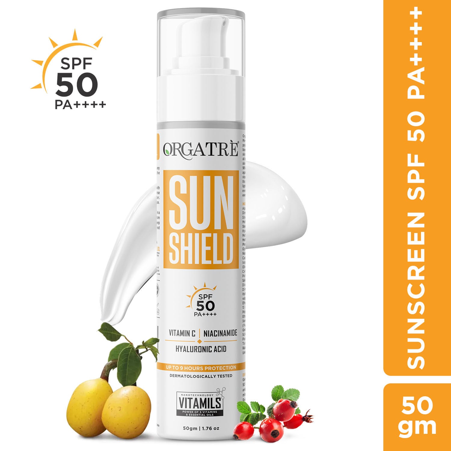 Niacinamide, Vitamin C Sunscreen SPF 50 PA+++ Waterproof & Lightweight Matte Finish 50gms