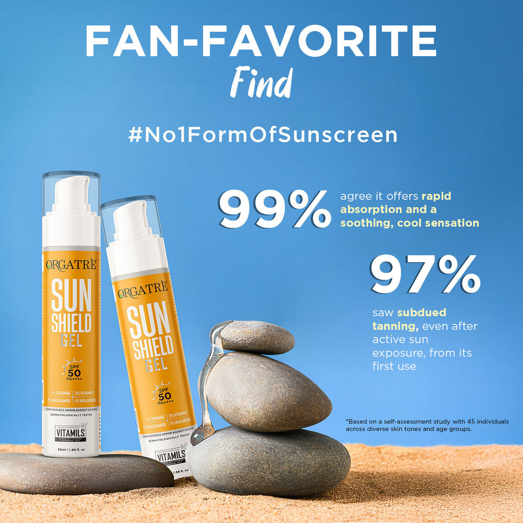 Cooling Aqua Gel Sunscreen SPF 50 PA++++ With Niacinamide & Vit C Sunscreen Water Based Gel