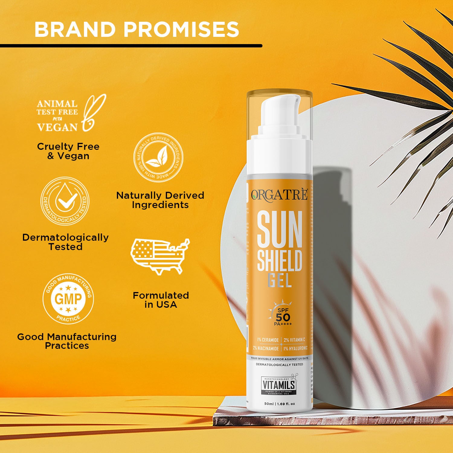 Cooling Aqua Gel Sunscreen SPF 50 PA++++ With Niacinamide & Vit C Sunscreen Water Based Gel