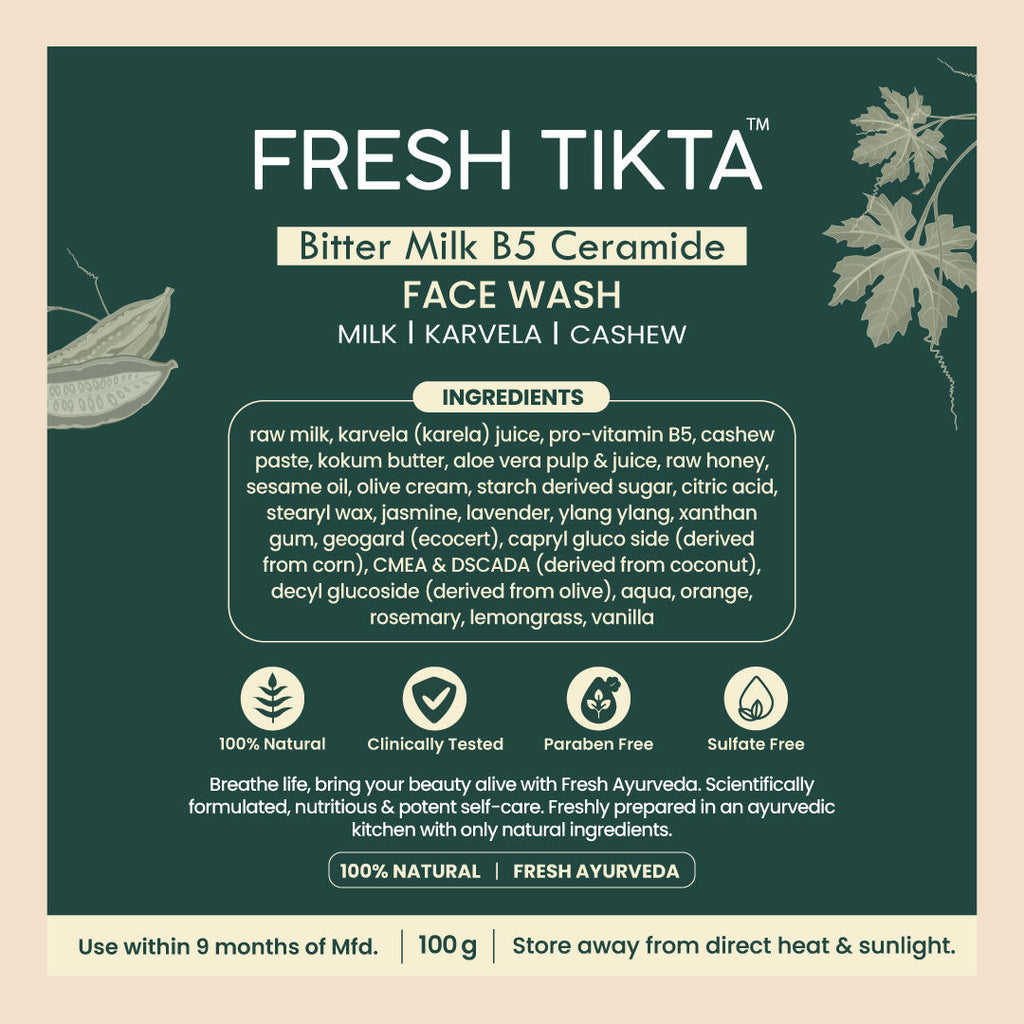 Purifying Bitter Milk Tikta Cream Face Wash
