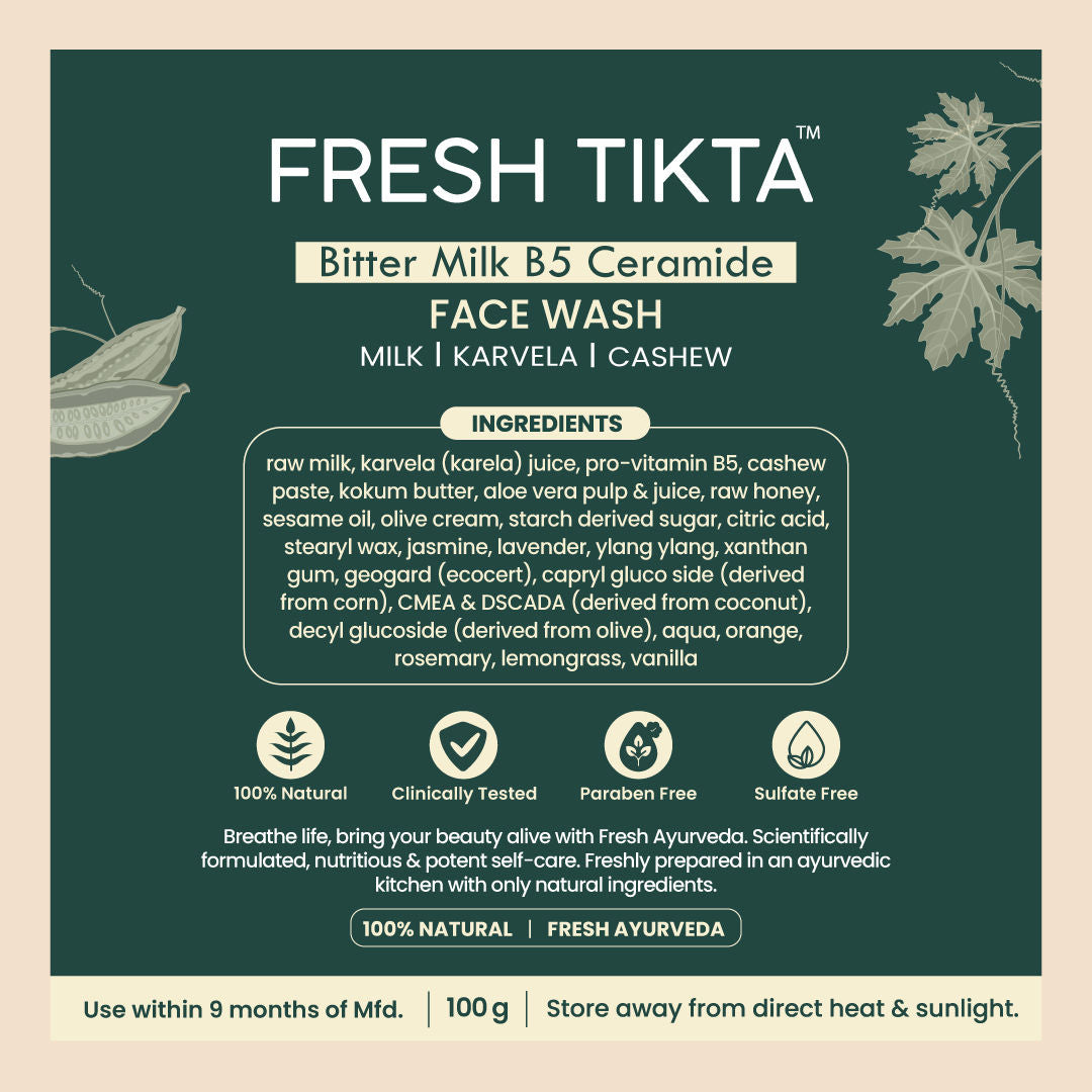 Purifying Bitter Milk Tikta Cream Face Wash