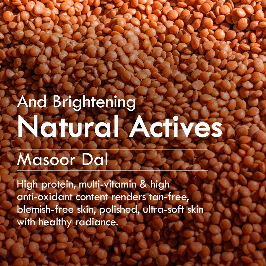 Fresh Masoor Dal Face Wash For Combination Skin, Face Cleanser For Brightening & Tan