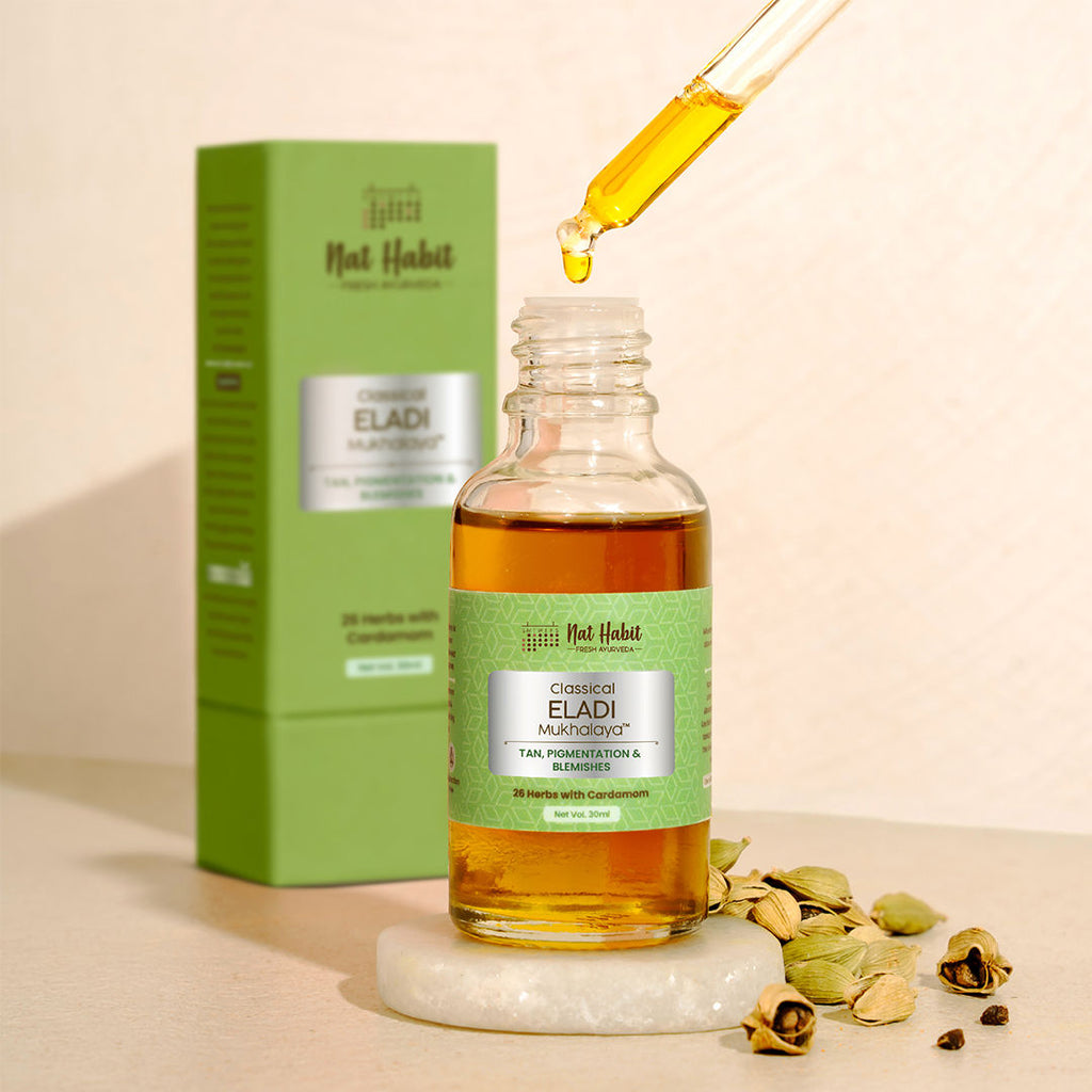 Classical Eladi Mukhalaya Face Oil, Tailam For Tan & Pigmentgation with Taila-Paka Process