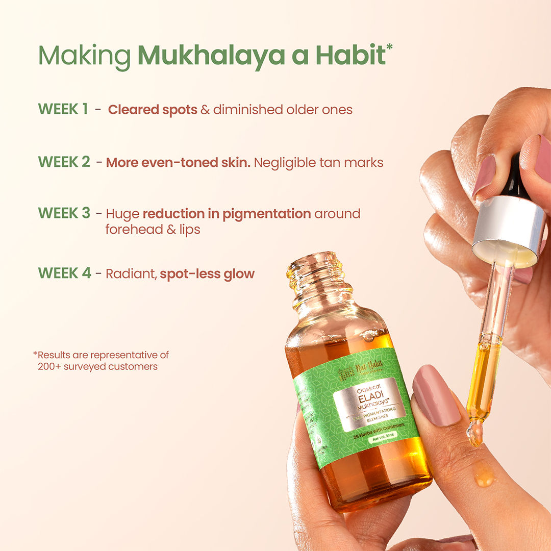 Classical Eladi Mukhalaya Face Oil, Tailam For Tan & Pigmentgation with Taila-Paka Process
