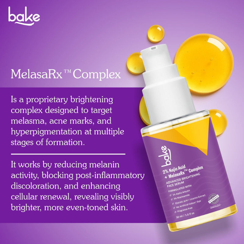 2% Kojic Acid Face Serum With Niacinamide For Pigmentation, Dark Spots & Uneven Skin Tone