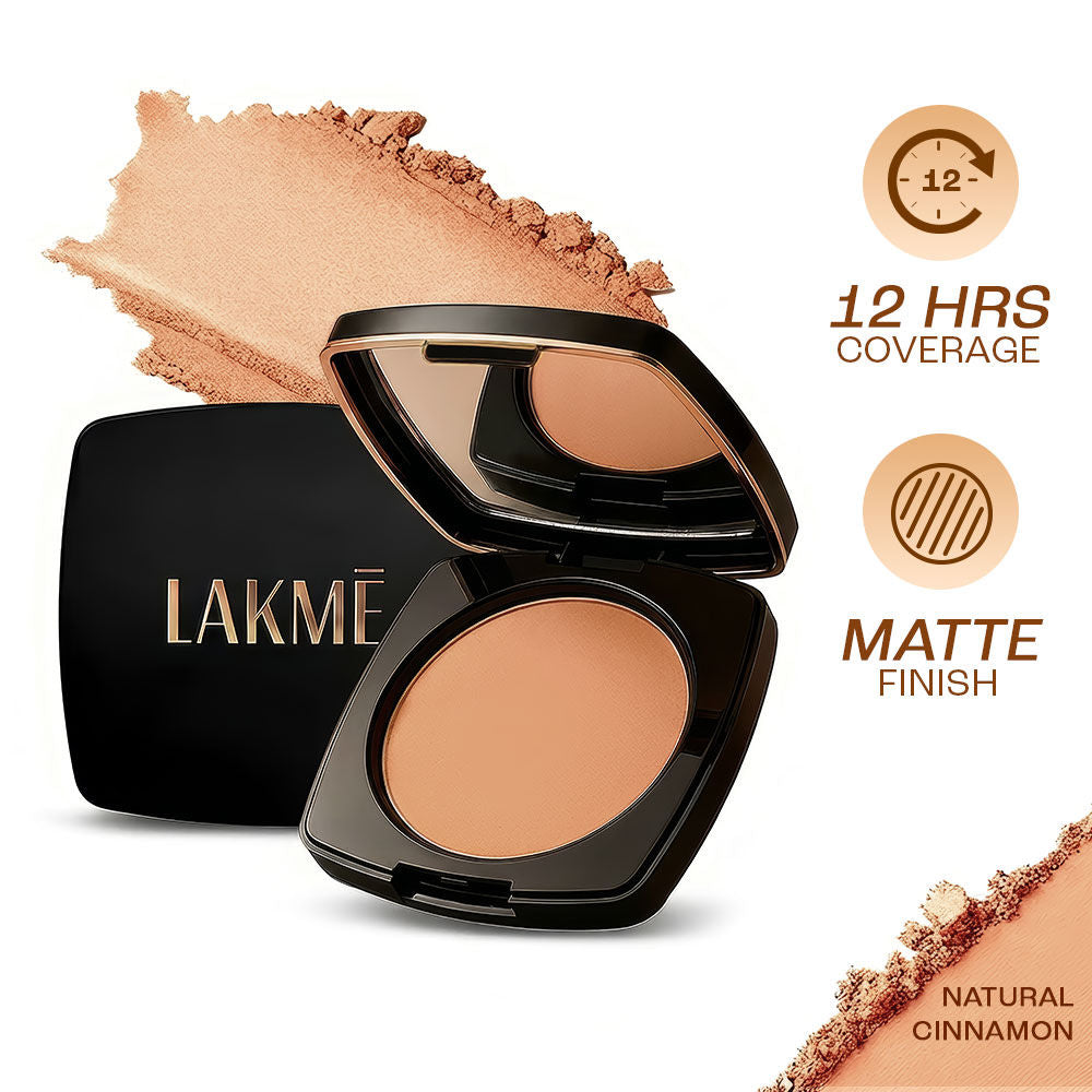 Forever Matte Compact, Smooth Finish, Lasts For 12 Hrs, Even Toned Look - Natural Cinnamon