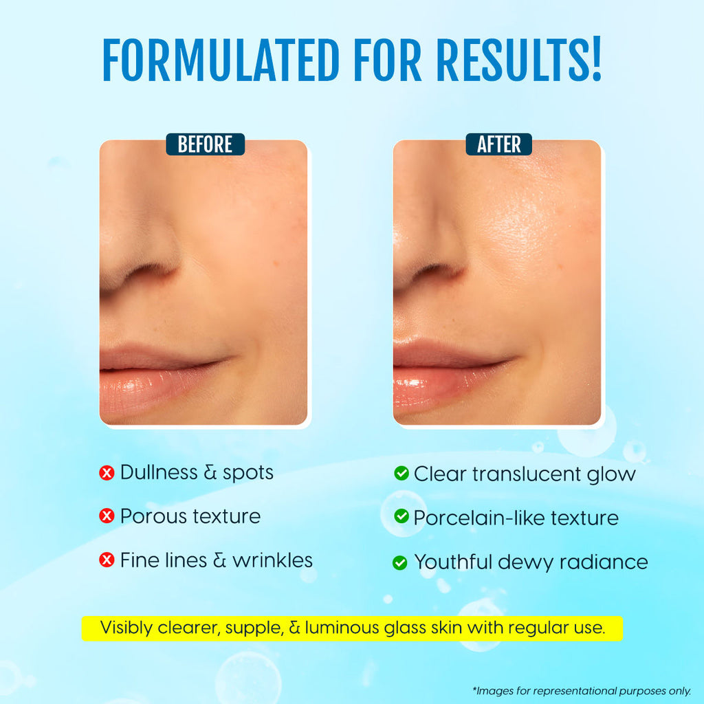 Korean Glass Skin Serum With Salicylic Acid & Lactic Acid For Spotless Glow & Anti Aging