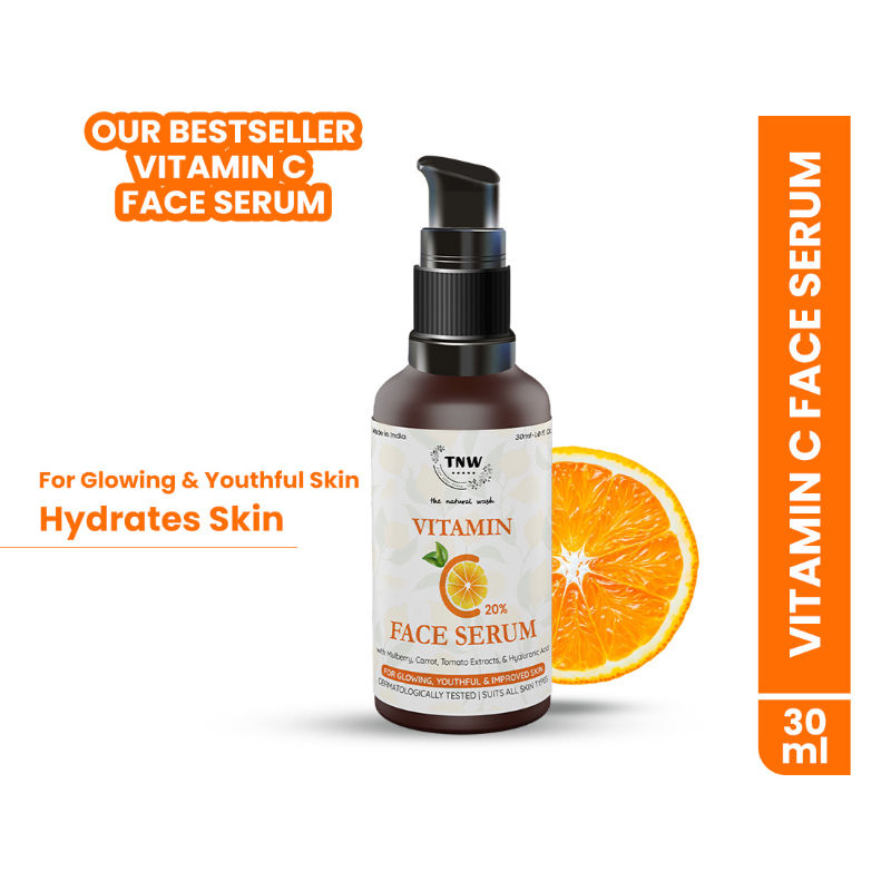 20% Vitamin C Face Serum with Mulberry Extract for Glowing & Radiant Skin