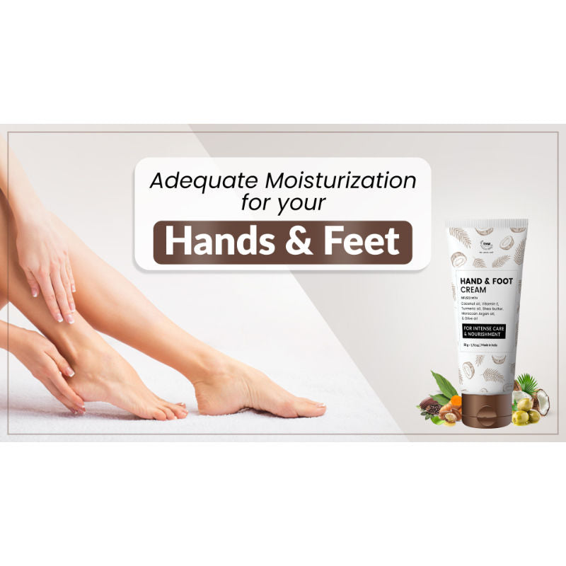 Coconut Hand & Foot Cream For Super Soft and Moisturized Skin - Non- sticky