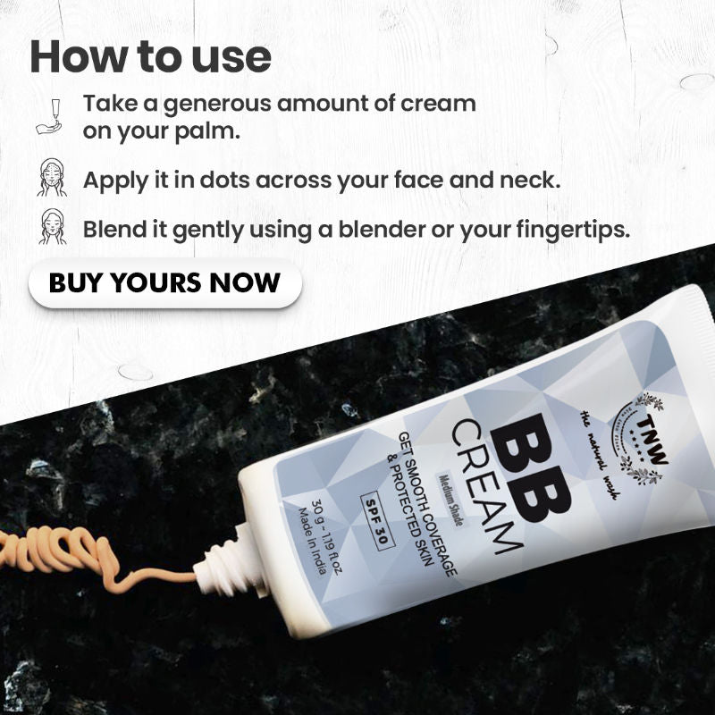 BB Cream Medium Coverage with SPF 30 Sun Protection - 02 Medium Shade