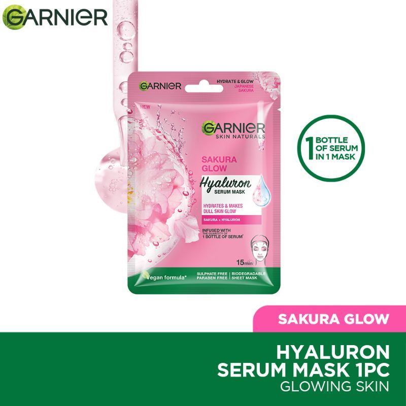 Skin Naturals Face Serum Sheet Mask - Sakura White