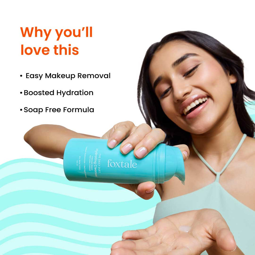 Hydrating Cleanser & Makeup Remover with Hyaluronic Acid for Dryness & Deep Hydration