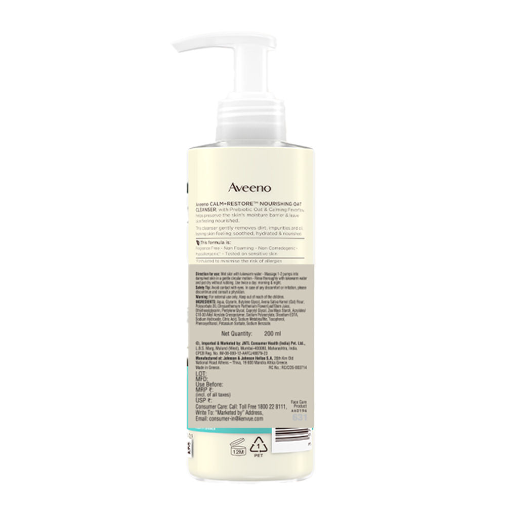 Calm + Restore Non Foaming Moisturising Oat Face Wash Dry Sensitive Skin Dermat Recommended