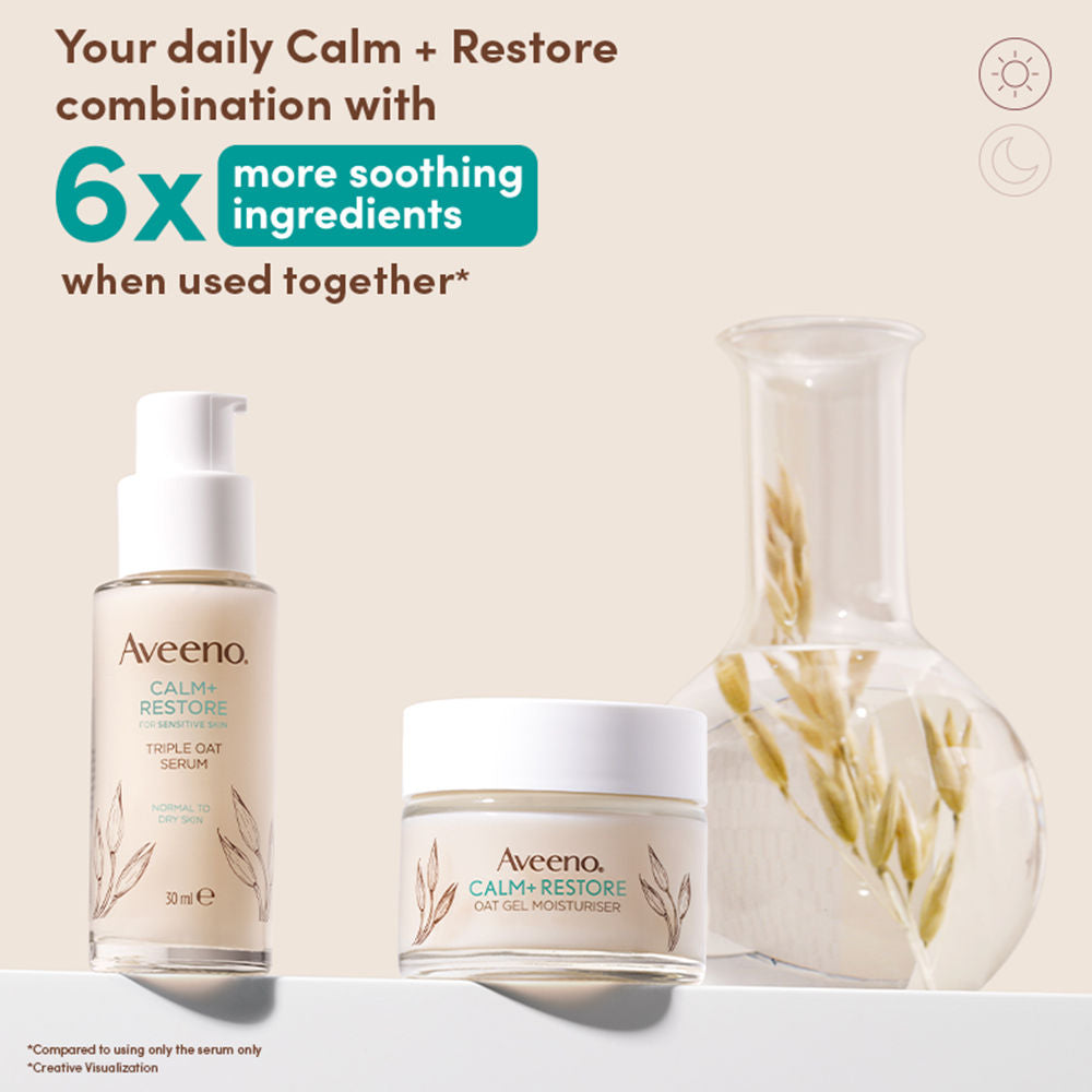 Calm + Restore Hydrating Oat Face Serum Normal Dry Sensitive Skin Dermat Recommended