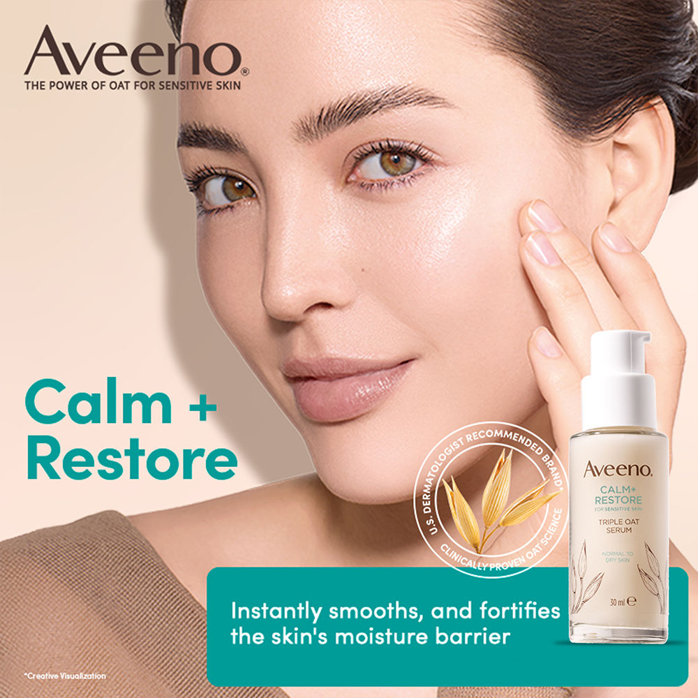 Calm + Restore Hydrating Oat Face Serum Normal Dry Sensitive Skin Dermat Recommended