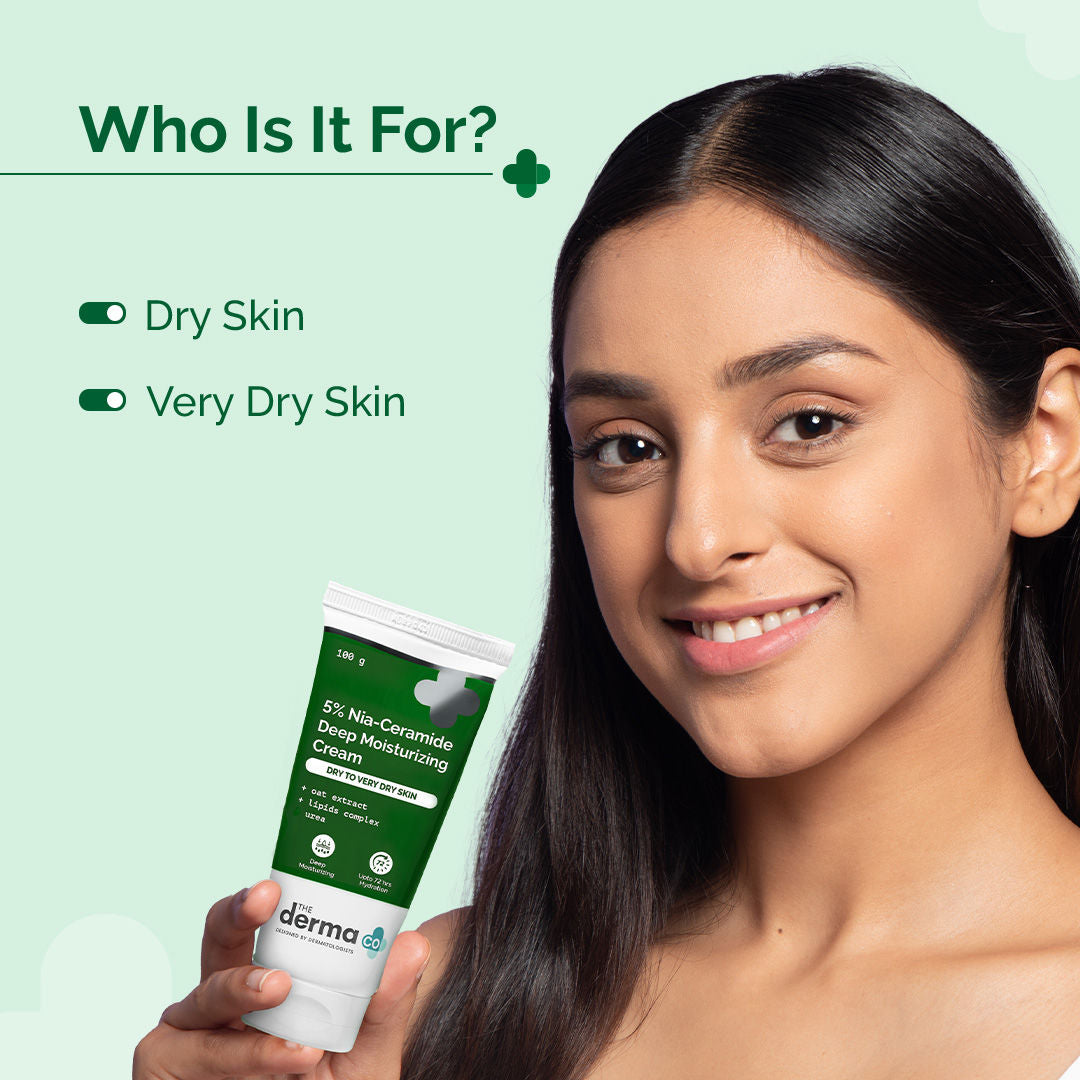 5% Nia-Ceramide Deep Moisturizing Cream for Dry and Very Dry Skin