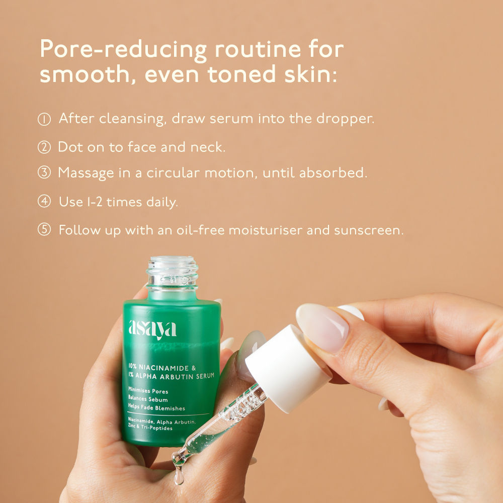 10% Niacinamide Face Serum with Alpha Arbutin & Zinc PCA for Acne Marks Dark Spots & Even Tone