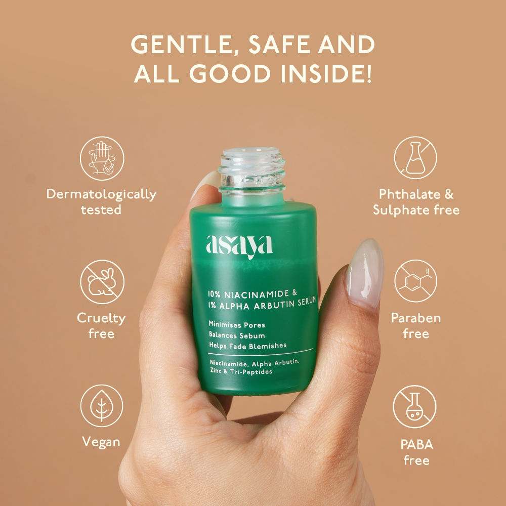 10% Niacinamide Face Serum with Alpha Arbutin & Zinc PCA for Acne Marks Dark Spots & Even Tone