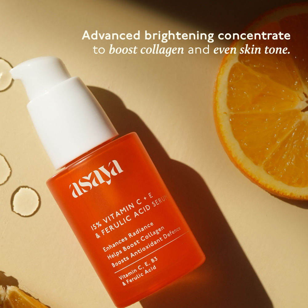 15% Vitamin C + E Serum For Face With Ferulic Acid Lightweight Face Serum For Glowing Skin
