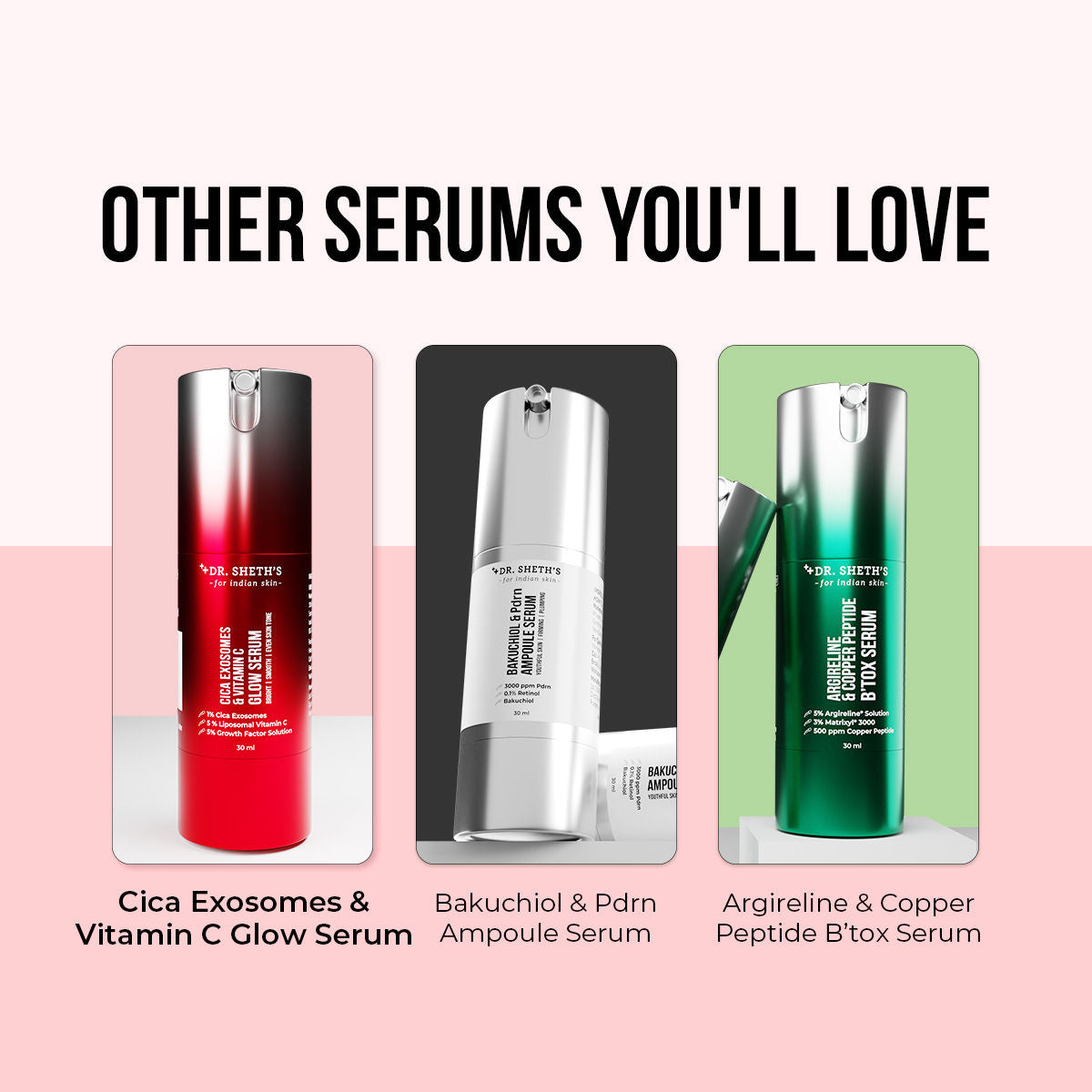 Dr. Sheth’s Cica Exosomes & Vitamin C, Boosts Glow, Brightens & Revives Dull Skin