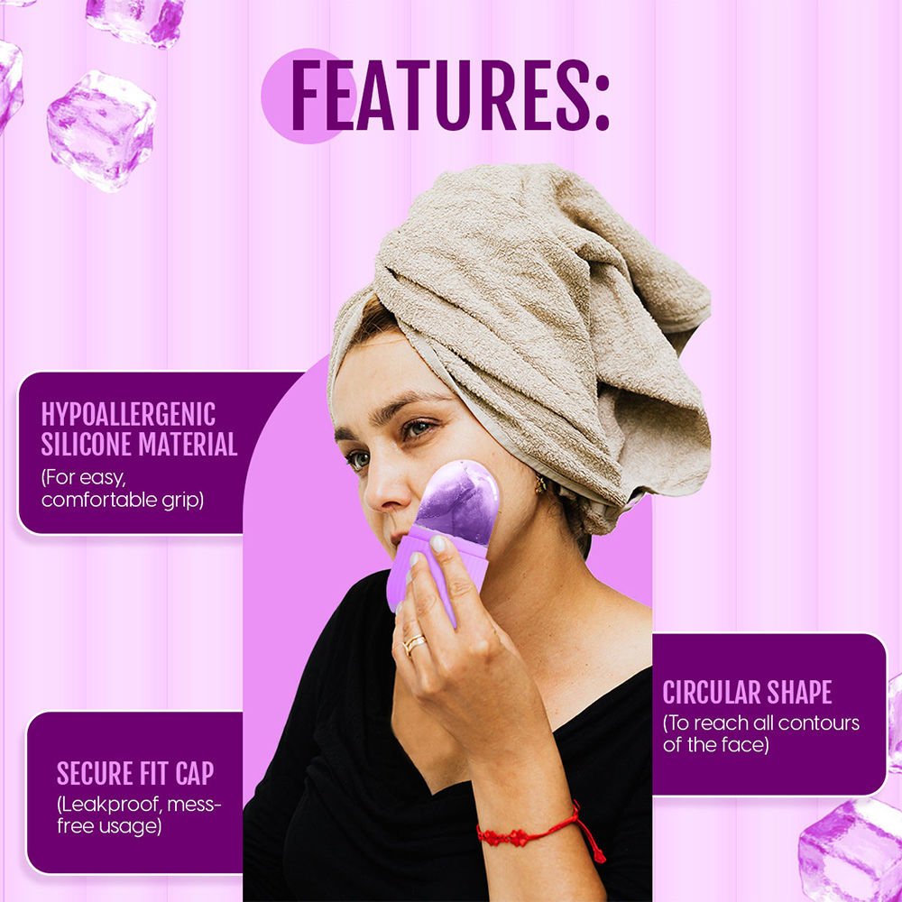 Facial Ice Roller Silicone Ice Mold Face Massager