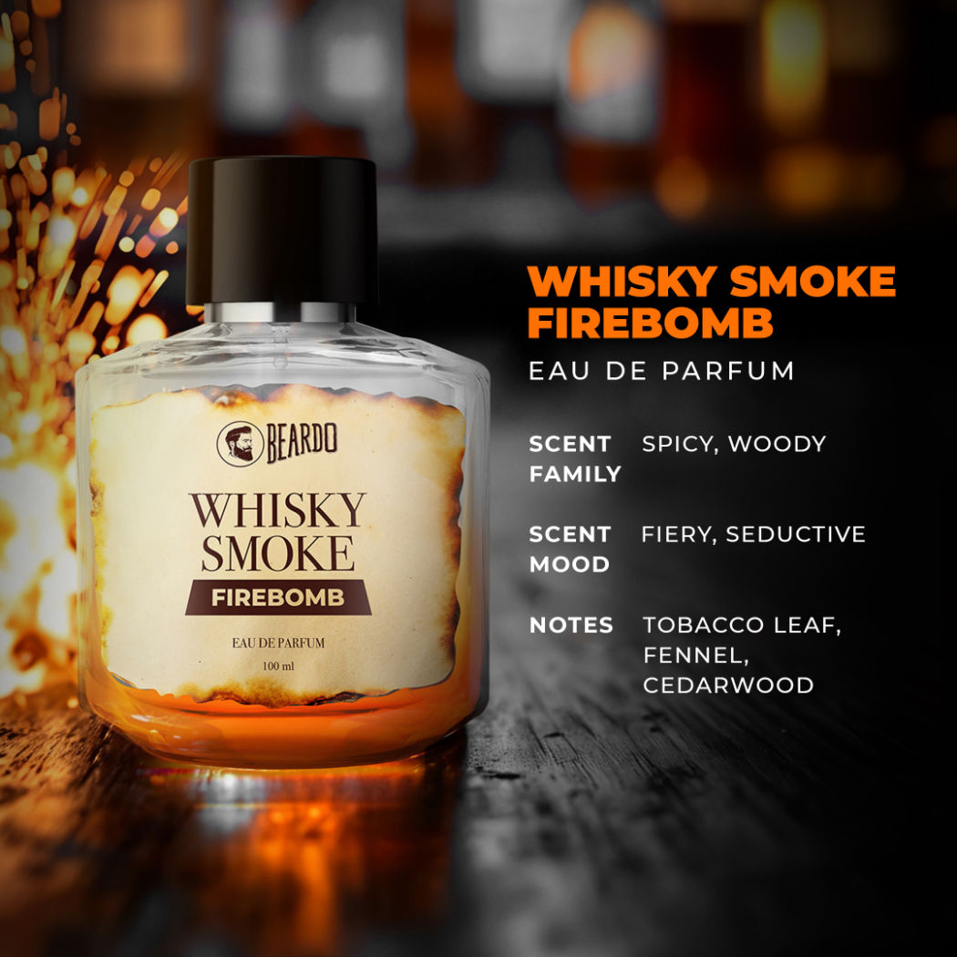 Whisky Smoke Firebomb Strong & Long Lasting Eau De Parfum